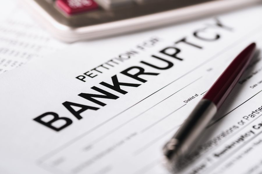 petition of bankruptcy documents close up spring tx